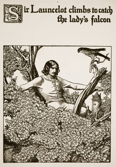 Sir Launcelot Climbs to Catch the Lady